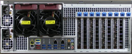 GPU server se čtyřmi grafickými kartami