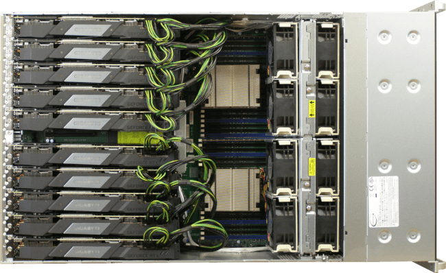 Sever pro 3D vizualizace s 10 GPU