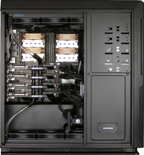 Výpočetní server s 2 CPU / 4 GPU pro vědecké účely